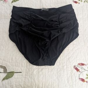 Torrid Black Ruched Swimwear